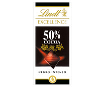 Chocolate negro 50% cacao LINDT EXCELLENCE 100 g. 