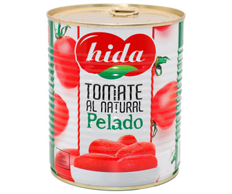 Tomate pelado entero HIDA 780 g. Tomate pelado entero HIDA 780 g.