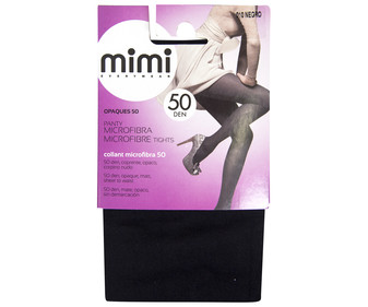 Panty 50 Den, opaco, sin demarcación MIMI Opaques, color negro, talla L. Panty 50 Den, opaco, sin demarcación MIMI Opaques, color negro, talla L.