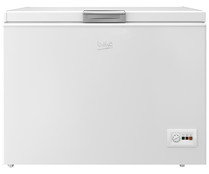 Arcón congelador BEKO HSA-32530N, clasificación energética: F, H: 86cm,A: 110,5cm, F: 67,5cm, capacidad total: 315L.