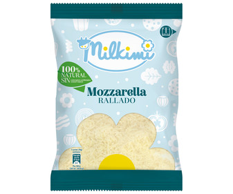 Queso rallado Mozzarella MILKIMI 150 g. Queso rallado Mozzarella MILKIMI 150 g.