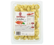 Tortellini de pasta fresca al huevo rellenos de jamón serrano FARINELLI Linea oro 250 g.