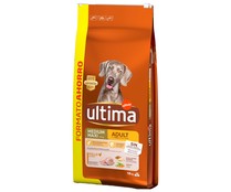 Comida  para perro adulto a base de pollo, arroz y cereales integrales ÚLTIMA ADULT Affinity 18 kg.