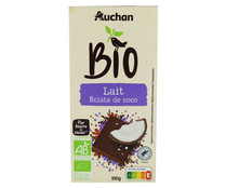 Chocolate con leche ecológico, con coco tostado ALCAMPO ECOLÓGICO 100 g.