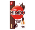 Palitos de galletas cubiertas de chocolate negro LU MIKADO 75 g.