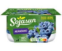 Especialidad de soja con pulpa de arándanos SOJASUN 4 x 100 g.