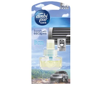 Recambio de ambientador con aroma a brisa marina AMBIPUR CAR. Recambio de ambientador con aroma a brisa marina AMBIPUR CAR.