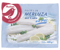 Filetes de merluza del cabo, ultracongelados y sin piel PRODUCTO ALCAMPO 400 g.