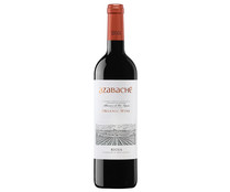 Vino tinto joven y ecológico con denominación de origen calificada la Rioja AZABACHE botella de 75 cl.