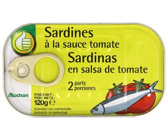 Sardinas en salsa de tomate lata de 84 gramos Sardinas en salsa de tomate lata de 84 gramos