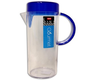 Jarra con filtro, capacidad de 1,7l., fabricada en plástico con tapa de color azul marino TATAY. Jarra con filtro, capacidad de 1,7l., fabricada en plástico con tapa de color azul marino TATAY.