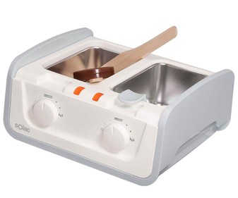 Depilación con cera SOLAC Depil Center DC7500, unisex, doble cuba, termostato, filtro cera usada, recogecables integrado.