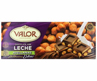 Chocolate con leche y avellanas 250 gramos Chocolate con leche y avellanas 250 gramos