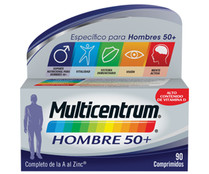 Complemento nutricional específico para hombres de más de 50 años MULTICENTRUM Hombre 50+ 90 uds.