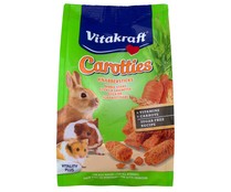 Carotties snack conejo, divertidas barritas con zanahoria VITAKRAFT 50 gr,