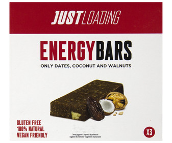 Baritas energética con coco y nueces JUST LODING 3 x 40 g. Baritas energética con coco y nueces JUST LODING 3 x 40 g.