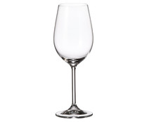 Copa de vino fabricada en Cristal de Bohemia, 0,35 litros, serie Colibri CRYSTAL BOHEMIA.