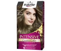 Tinte de pelo permanente tono 6.1 rubio oscuro ceniza PALETTE Intensive creme color.