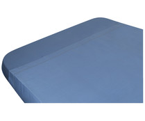 Sábana encimera 100% algodón color azul marino para camas de hasta 105cm., ACTUEL.