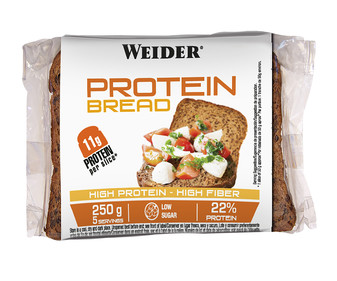 Pan de molde con proteínas WEIDER PROTEIN BREAD 250 g. Pan de molde con proteínas WEIDER PROTEIN BREAD 250 g.