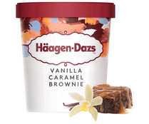 Helado de vainilla con caramelo y trocitos de brownie HÄAGEN-DAZS 460 ml.