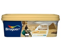 Pintura para paredes monocapa BRUGUER Colores del mundo Egipto Ocre Intermedio, 4L.