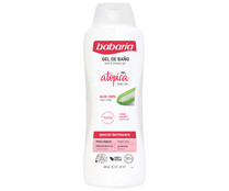 Gel de baño o ducha con aloe vera 100% puro, para pieles atópicas BABARIA Special dermocare 600 ml.