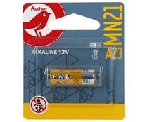 Pila alcalina A23, MN21, 12V,  PRODUCTO ALCAMPO.