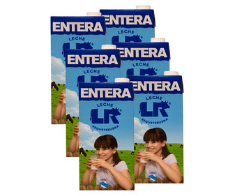 Leche entera L.R. 6 x 1 l. Leche entera L.R. 6 x 1 l.