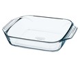 Fuente rectangular fabricada en vidrio borosilicato, 31x20 centímetros, apta para horno, microondas y lavavajillas, modelo Optimum PYREX 1 unidad.