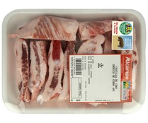 Trozos de costilla de cebo ibérico de cerdo ALCAMPO PRODUCCIÓN CONTROLADA
