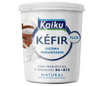 Kéfir natural con probióticos y vitaminas B6 y B12 KAIKU Plus 350 g.
