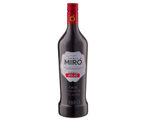 Vermut rojo elaborado con una selección de aromáticos del mediterraneo y alpinos MIRÓ botella de 1 l.