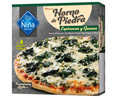 Pizza de espinacas con un toque de ajo y queso hecha al horno de piedra LA NIÑA DEL SUR 415 g.