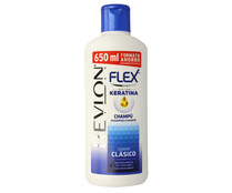 Champú con keratina, para todo tipo de cabellos FLEX de Revlon 650 ml.