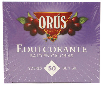 Edulcorante en sobres ORUS 50 sobres Edulcorante en sobres ORUS 50 sobres