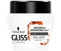 Mascarilla nutritiva y reparadora para cabellos secos o quebradizos GLISS de Schwarzkopf 200 ml.