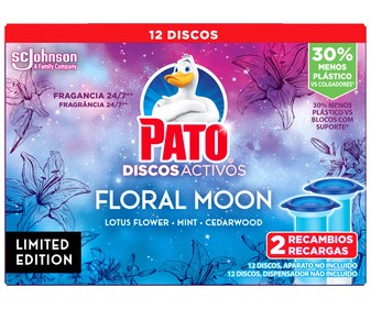Recambios discos WC PATO Floral Moon 2 recargas 12 discos Recambios discos WC PATO Floral Moon 2 recargas 12 discos