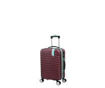 Maleta de cabina ABS de color burdeos, tamaño 55cm 8R expandible con TSA, IT LUGGAGE.