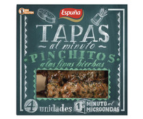 Pinchitos a las finas hierbas, listos para calentar en microondas y comer ESPUÑA 80 g.