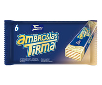 Ambrosías con relleno cubiertas de chocolate blanco TIRMA 6 uds. 129 g.