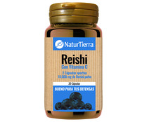 Reishi en polvo con vitamina C NATURTIERRA 30 cápsulas.