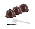 Set de 3 cápsulas de café Dolce Gusto reutilizables, fabricadas en polipropileno, COOK CONCEPT.