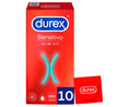  Preservativos lubricados finos, para una mayor sensibilidad DUREX Sensitivo slim fit 10 uds.