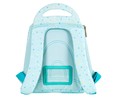 Mochila preescolar diseño de princesa, color azul, PRODUCTO ALCAMPO, 24x25x13cm.