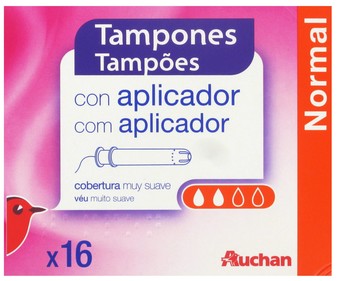 Tampones con aplicador normal 16 unidades Tampones con aplicador normal 16 unidades
