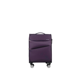Maleta mediana soft de 65 cm color morado y 8 ruedas, AIRPORT ALCAMPO. Maleta mediana soft de 65 cm color morado y 8 ruedas, AIRPORT ALCAMPO.
