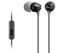Auriculares tipo intrauditivo SONY MDREX15APB con micrófono, especial Smartphone, color negro.