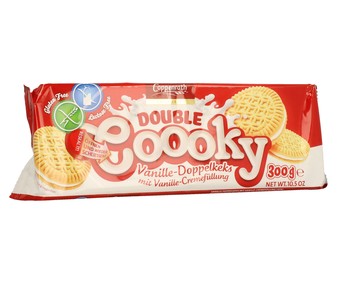 Galletas tipo sándwich rellenas con crema sabor vainilla COPPENRATH DOUBLE COOOKY 300 gr, Galletas tipo sándwich rellenas con crema sabor vainilla COPPENRATH DOUBLE COOOKY 300 gr,