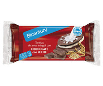 Tortitas de arroz integral, chocolate con leche BICENTURY 130 g. 